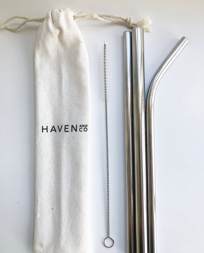 Stainless steel reusable straws